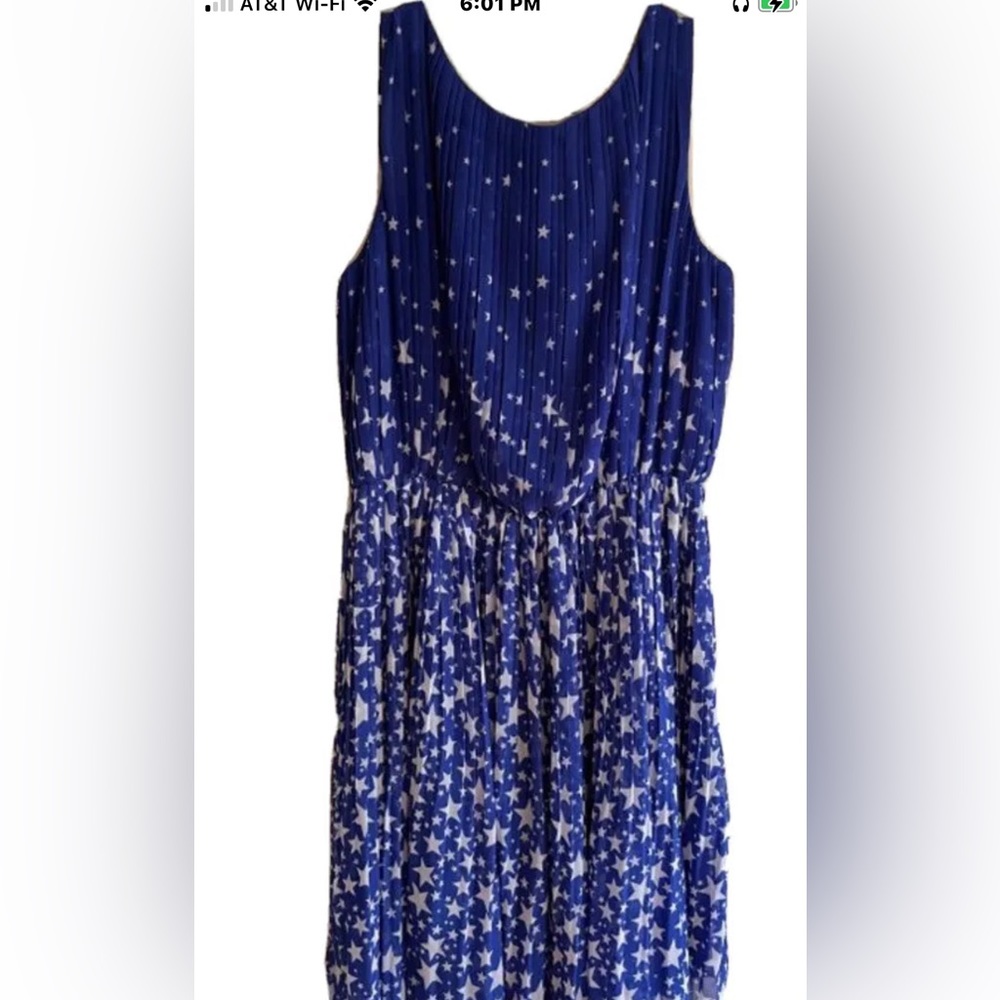Blue Starry Gianni Binni Sleeveless Dress